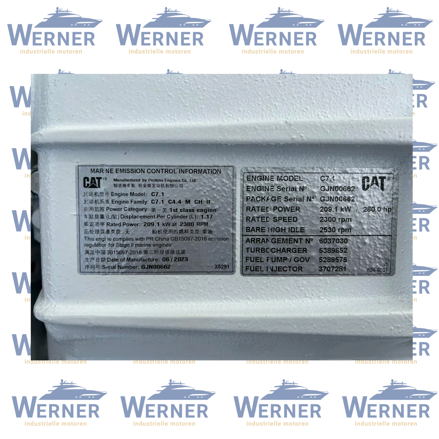 Caterpillar C7.1 Schiffsmotoren | Marine engine