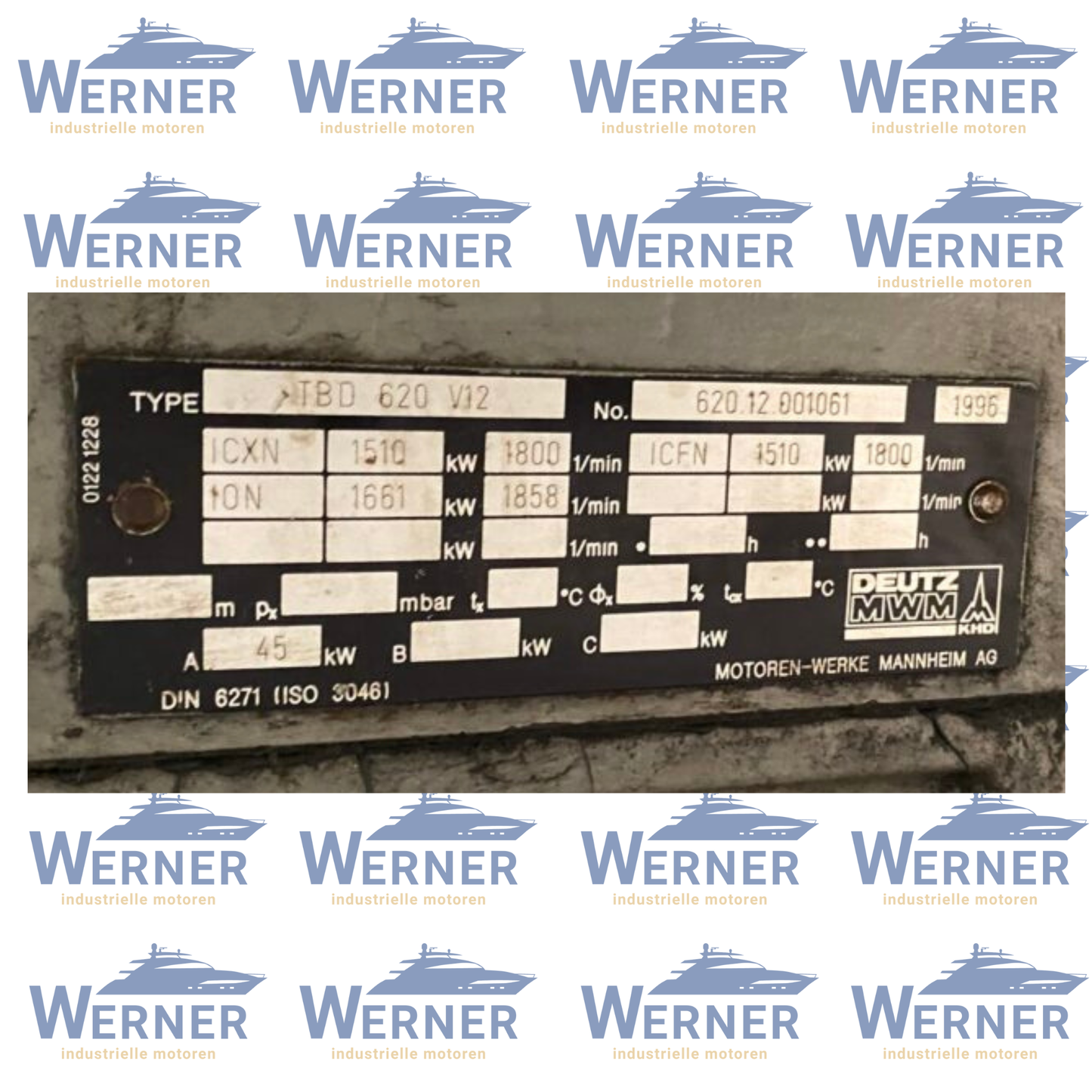 DEUTZ TBD 620V12 Schiffsmotoren, Marine engine