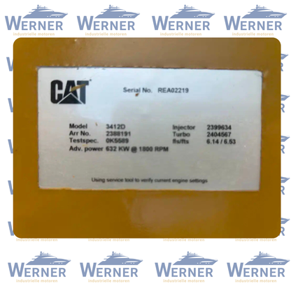 Caterpillar 3412D 632kW Schiffsmotoren | Marine engine