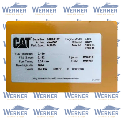 Caterpillar 3408 480HP Schiffsmotoren | Marine engine