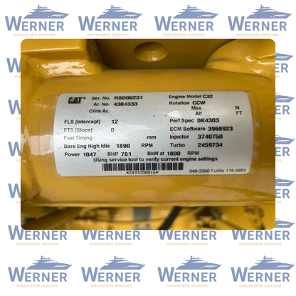 Caterpillar C32 781kW Schiffsmotoren | Marine engine