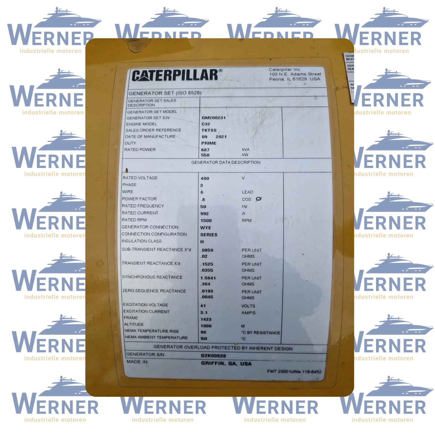 Caterpillar C32 550kW Schiffsmotoren | Marine auxiliary engine